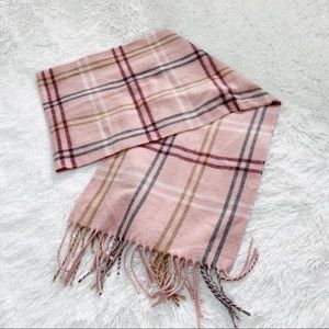 Cejon Pink Plaid Scarf
